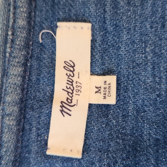 Madewell denim pullover shirt 2 - Picture 3 of 8